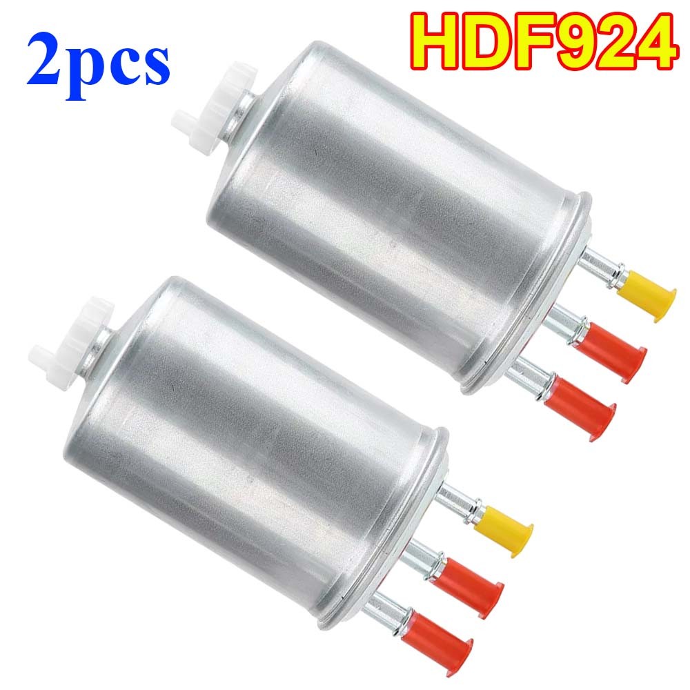 (Pack of 2) Diesel Fuel Filter Metal Accessary HDF924
