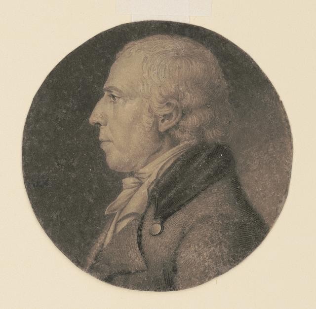 Photo:Isaac Penington, head-and-shoulders portrait, right profile