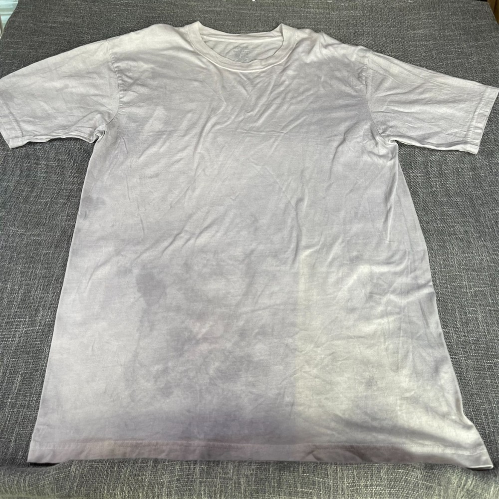 Kirkland Men's Light Gray Large Cotton Tie Dye Crewneck T Shirt Size L