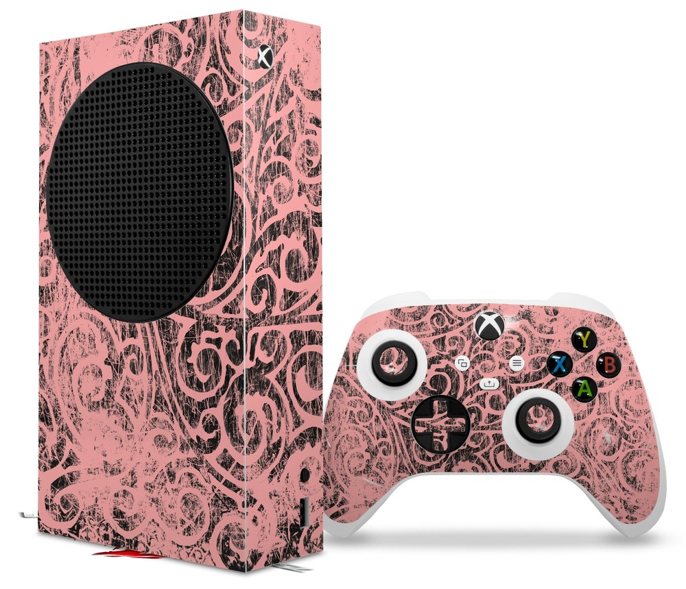 Skins XBOX Series S Console Controller Folder Doodles Pink