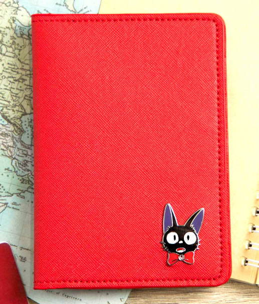 Studio Ghibli Kiki's Delivery Service Passport Case Jiji Red Travel Japan