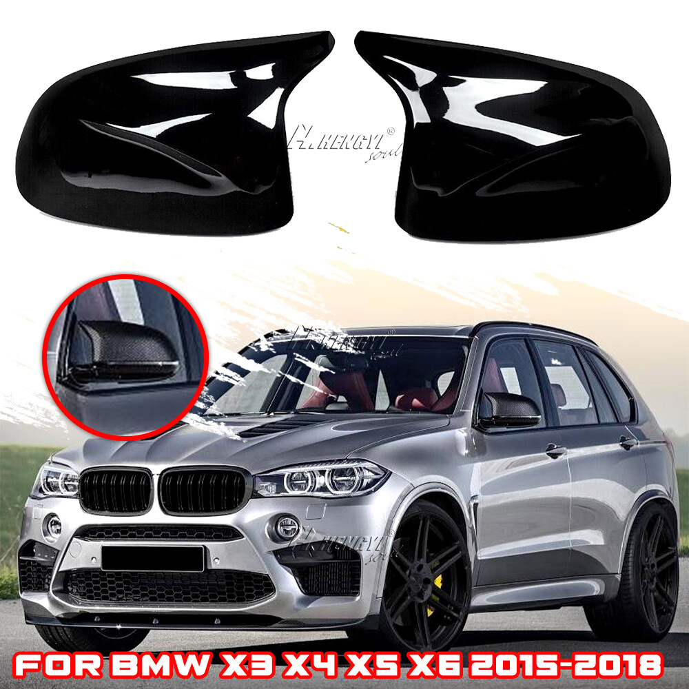 BMW X3 X4 X5 2014-2018 Gloss Black Snap-On Mirror Cover Cap
