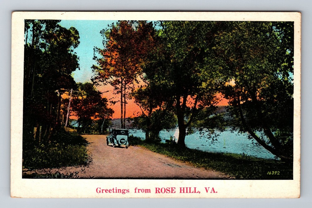 Rose Hill VA-Virginia Scenic Road General Greetings Vintage Postcard Standard