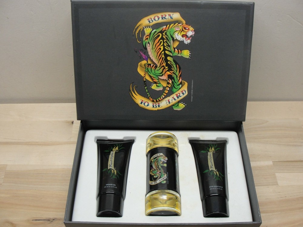 NEW FRANK APPLE BORN TO BE HARD 3 PIECE MEN'S GIFT SET SHOWER GEL AFTER SHAVE