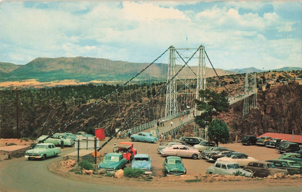 Royal Gorge Suspension Bridge - Canon City Colorado CO - Postcard