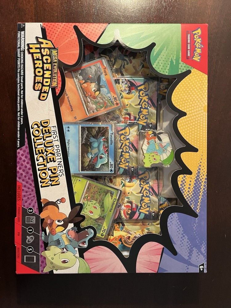 Pokémon Mega Evolution Ascended Heroes Deluxe Pin Collection Box Promo Booster