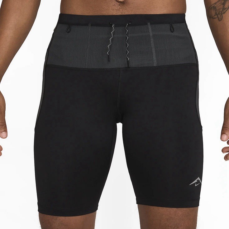 Nike Dri-FIT ADV Men’s Size L Lava Loops Black White Running Half Tights