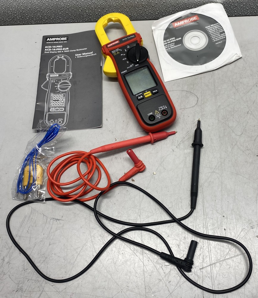 Amprobe Dual Display 600A TRMS Clamp Multimeter ACD-14-PRO