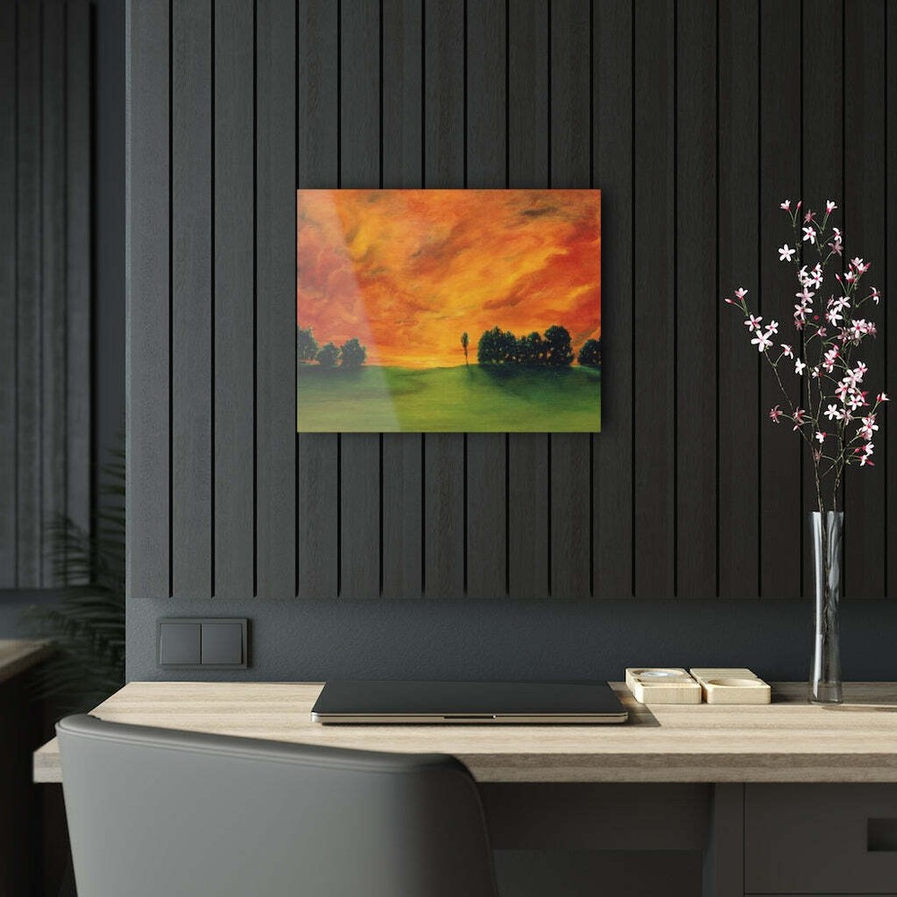 Classic Oil Painting Glass Acrylic Print Wall Art