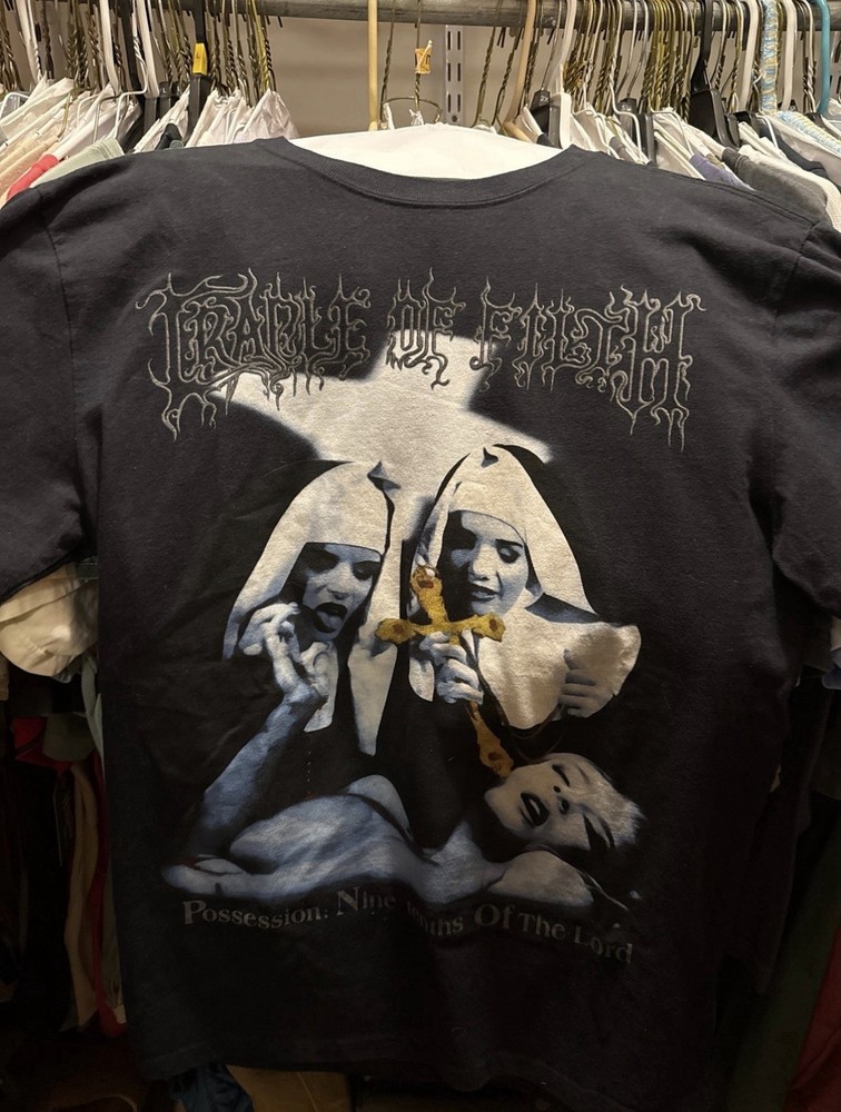 Cradle of Filth Men's 100% Cotton Decent Boot Decadence Vintage Men’s Band Tee