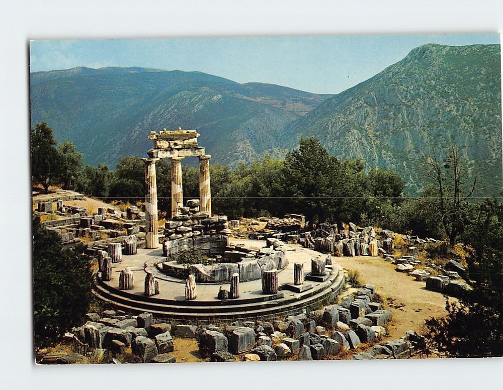 Postcard  The Tholos Of Marmaria Delphi  Greece