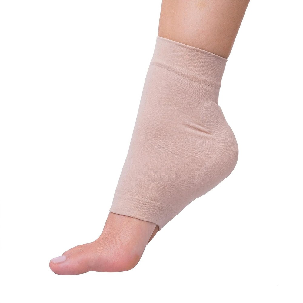 Orthopedic Gel Heel Protector - Achilles Tendon Compression Padded Sleeve Socks-image