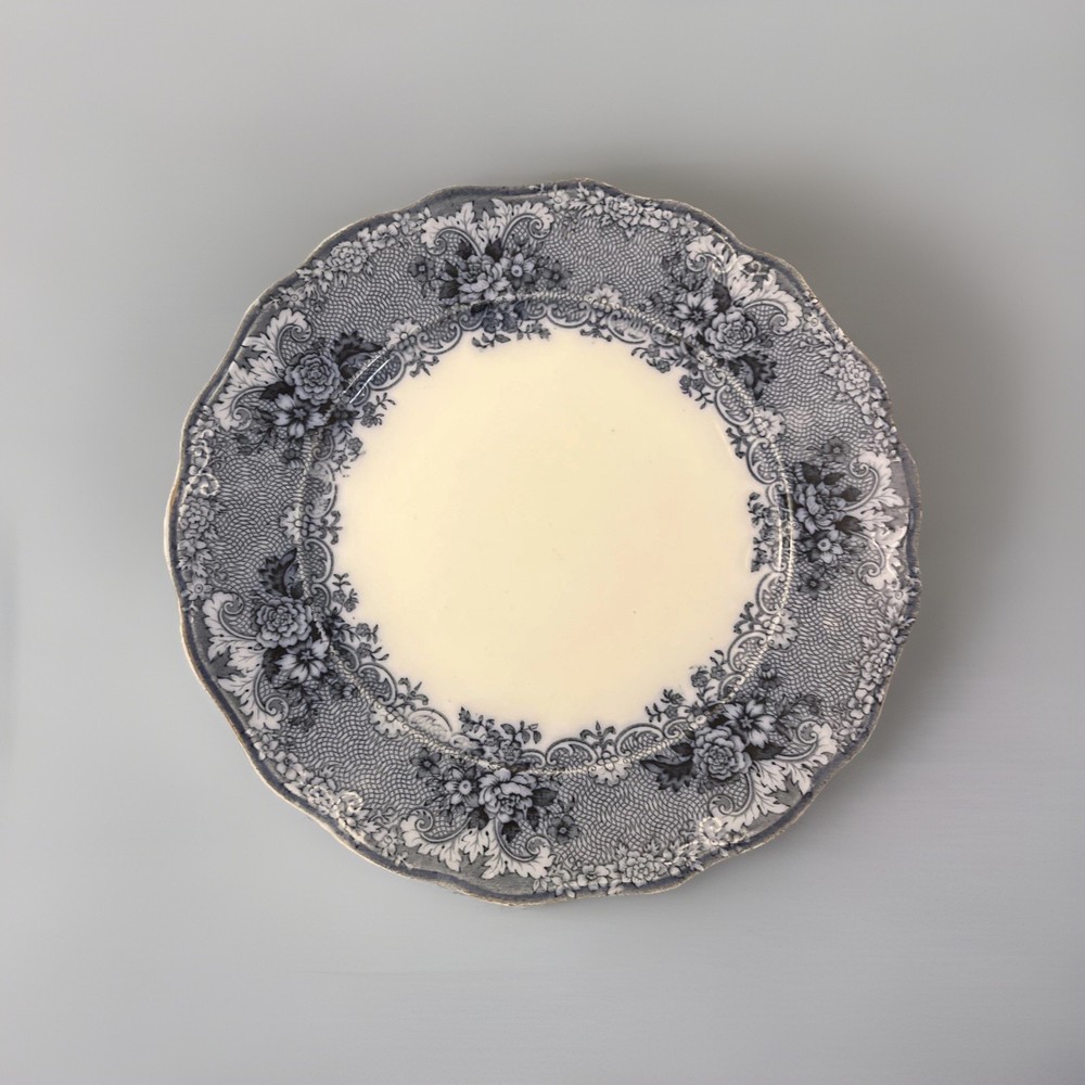 John Maddock & Sons Flow Blue Decorative Plate