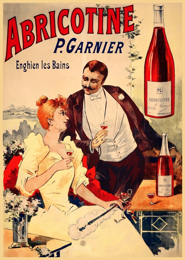 Decoration Poster.Home room art.Interior design.Abricotine Garnier wine.7211