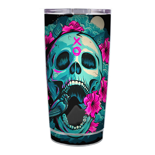 Skin Decal  for Ozark Trail 20 oz Tumbler Cup (5-piece kit) / Skull Dia De Los