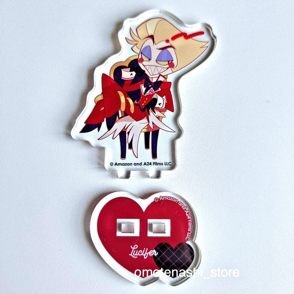 Hazbin Hotel Lucifer Mini Acrylic Stand Figure Animate Cafe Limited 2025