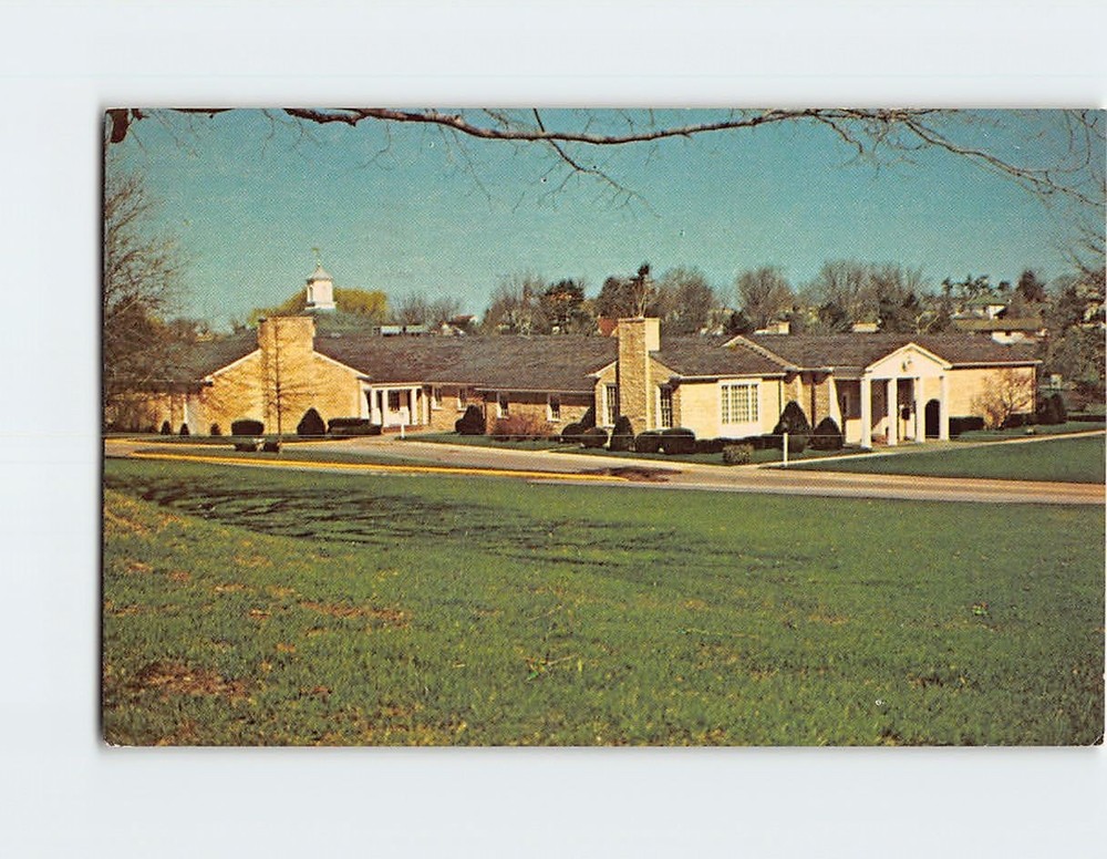 Postcard Herbert Hoover Presidential Library West Branch Iowa USA