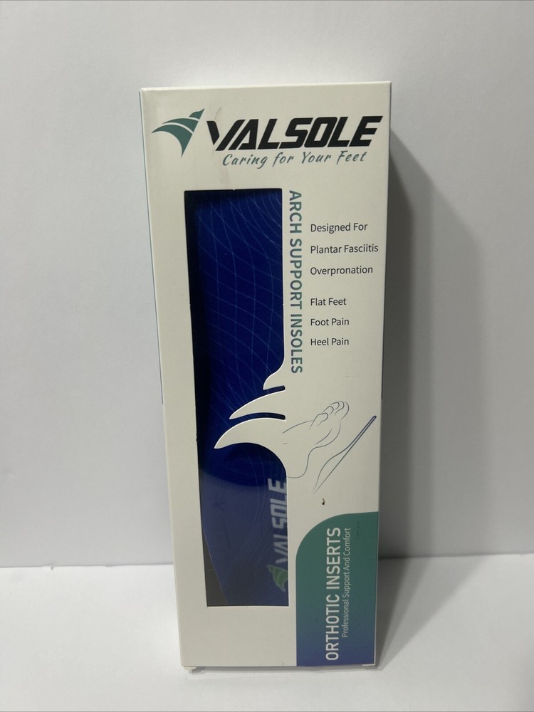 VALSOLE Heavy Duty Support Pain Relief Orthotics - 220+ lbs Plantar Fasciitis