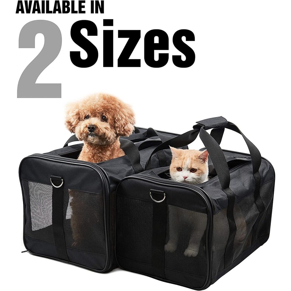 Bolsa portátil de viaje para mascotas de lados suaves para gatos, pequeña