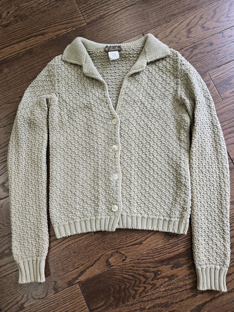 Loro Piana Women’s 100% Cotton Cardigan Sweater Size 42 (B4)