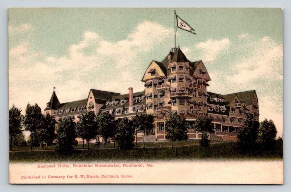Samoset Hotel Rockland Breakwater Maine ME Vintage Postcard G.W. Morris