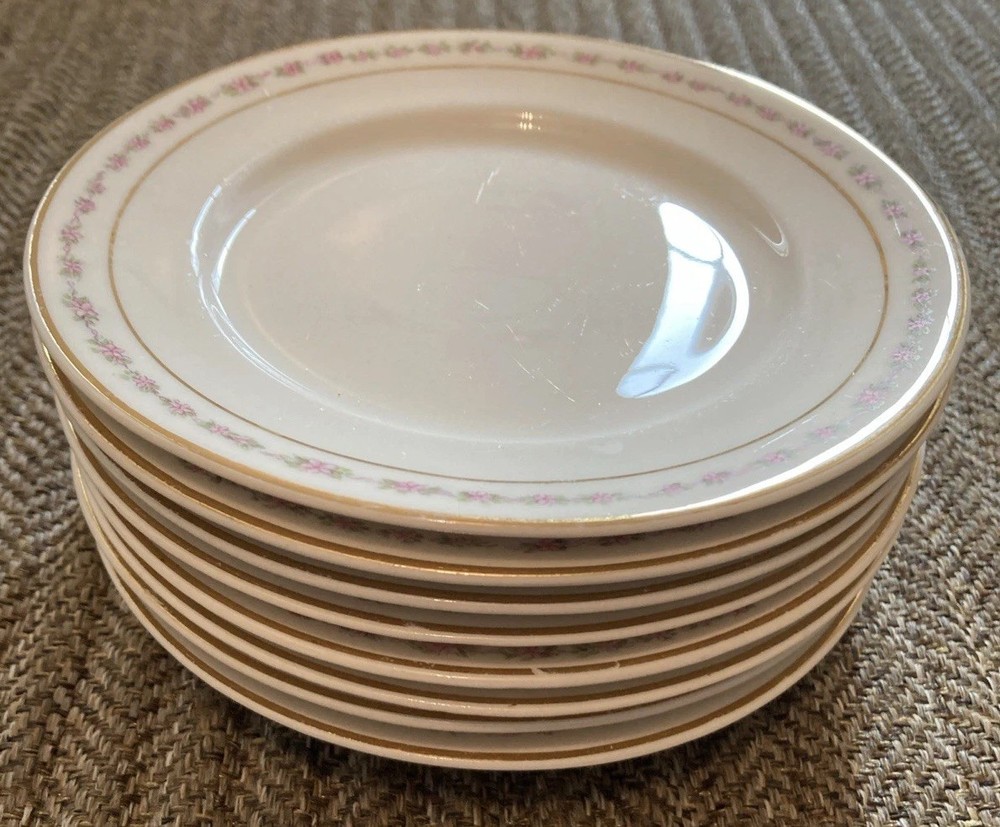 Crooksville China Co. Dessert Plates 6