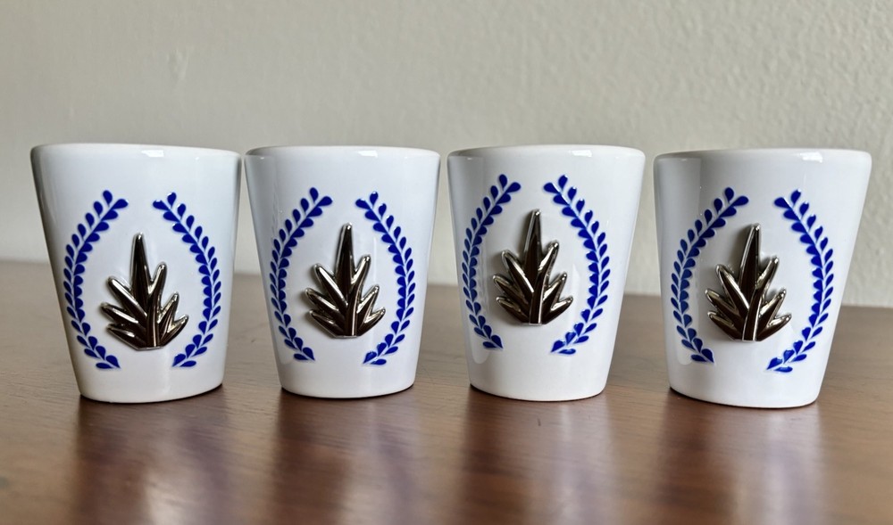 Set of 4 Talavera Tequila Shot Glasses, Perfect Gift for Tequila Lovers
