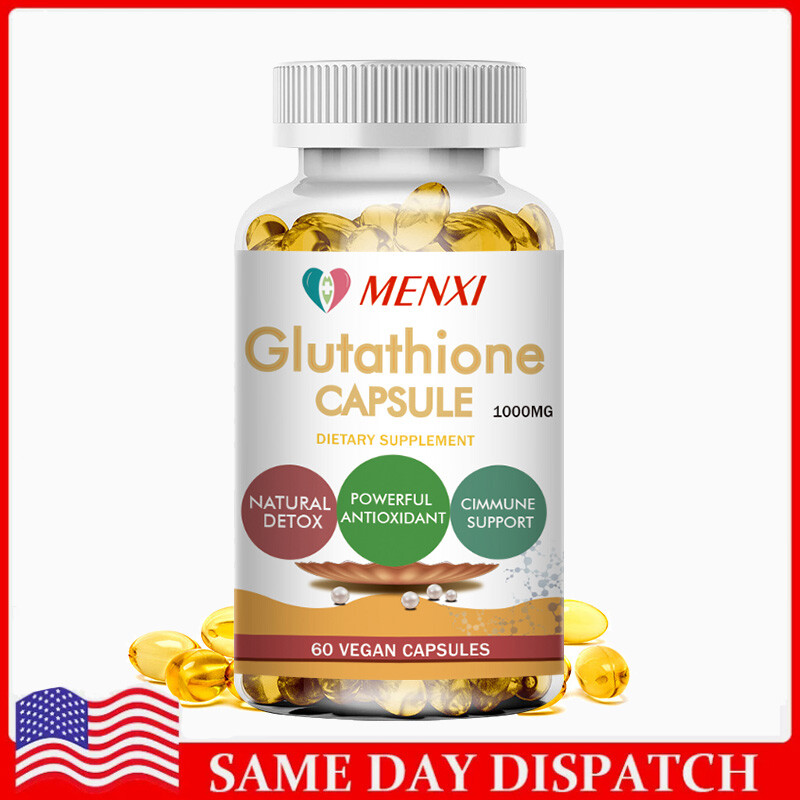 L-Glutathione 1000mg Skin Whitening Anti-Aging Capsules 60 Count