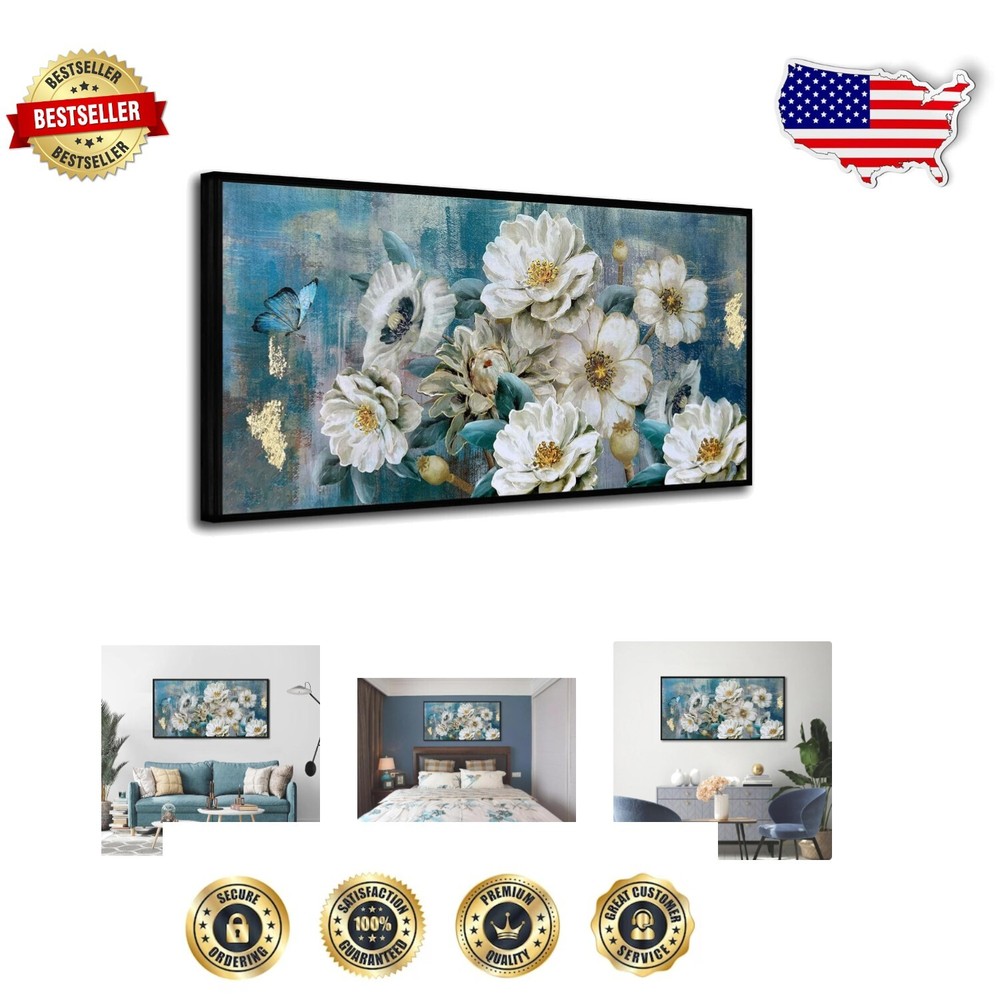 Stunning Large Floral Painting - 40