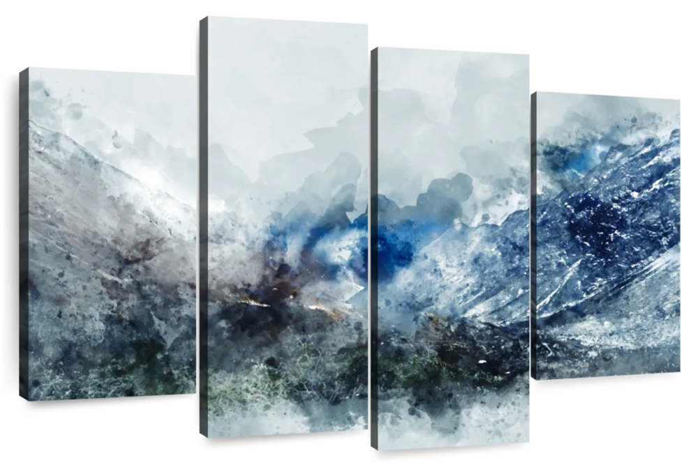 Ice Landscape Abstract Wall Art