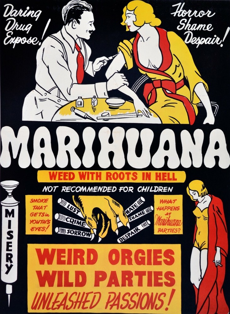 Cannabis Weed Rot in Hell Wall Art Decorative Poster Home Design 4014