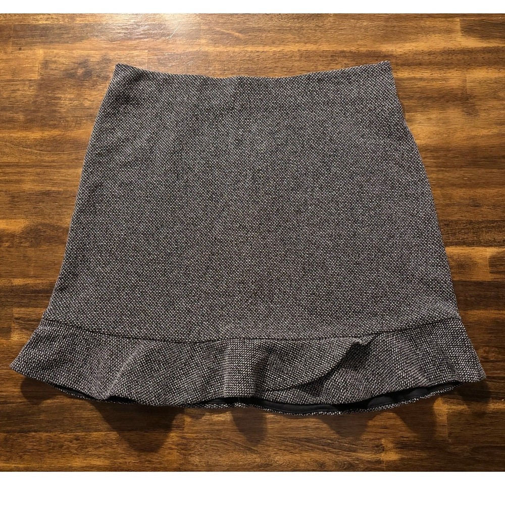 Ann Taylor Loft Women’s Medium Skirt Pull On Elastic Waist Trumpet Ruffle Hem