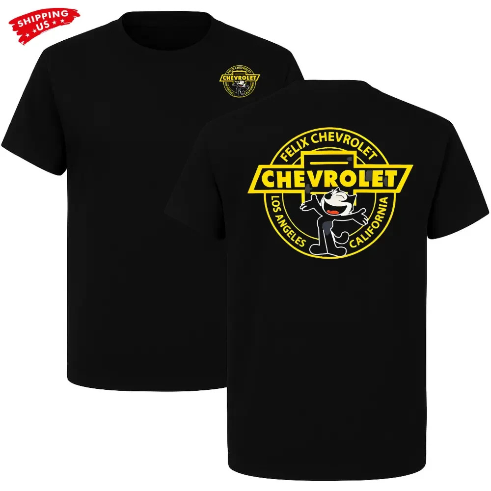 Felix Chevrolet Los Angeles T Shirt, Retro Auto Dealer Graphic Tee for Car Lover