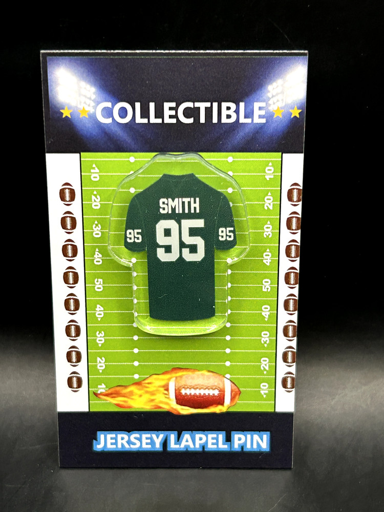 Michigan State Spartans Bubba Smith  jersey lapel pin-Retro  Collectible