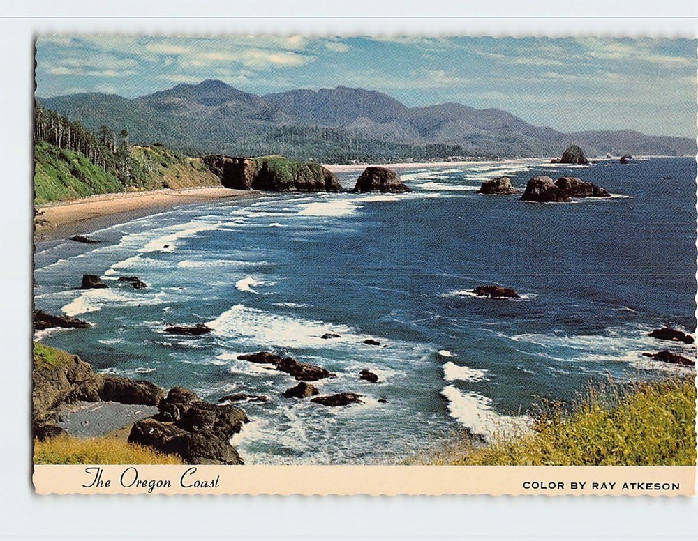 Postcard View of the Oregon Coast USA