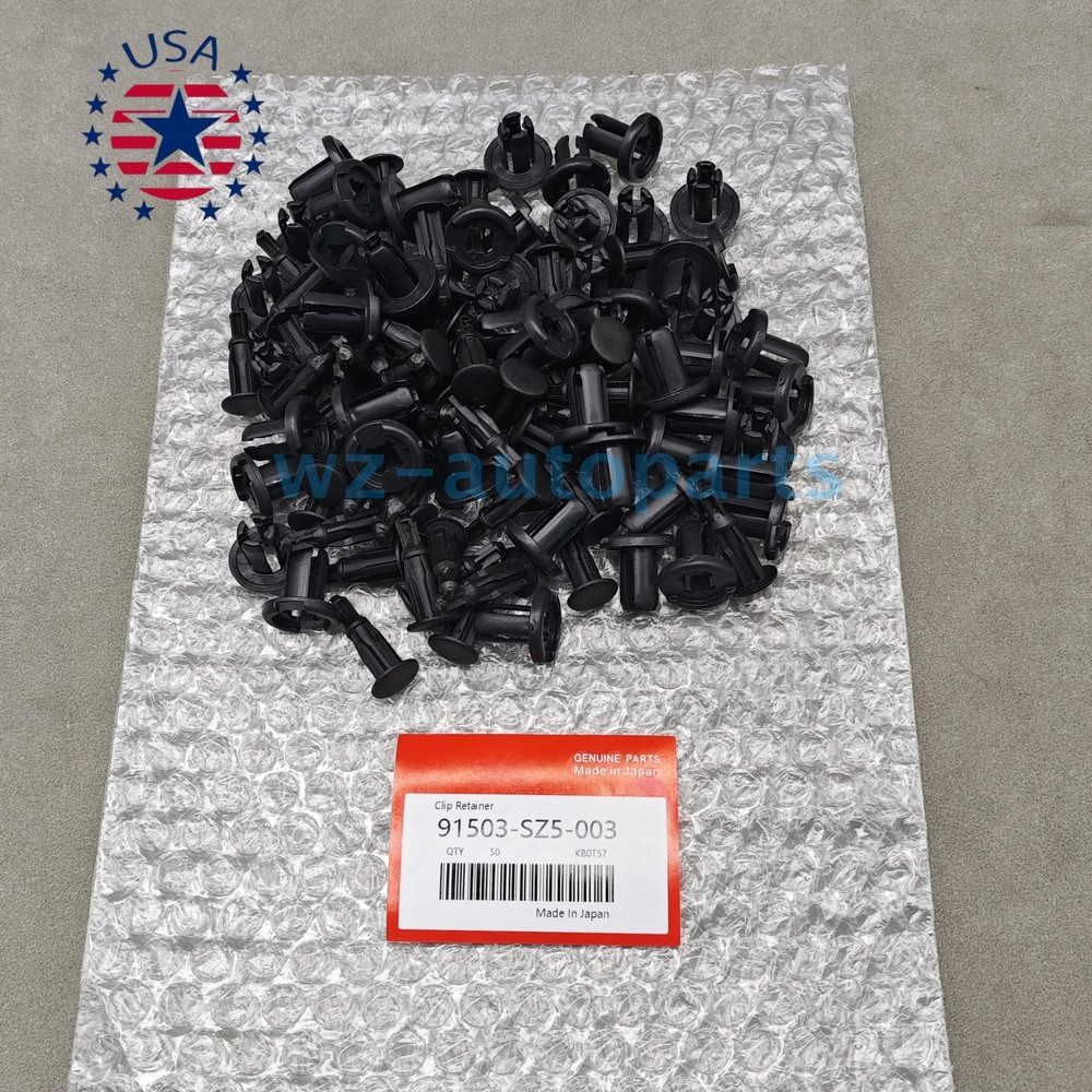 OEM 50X 10mm Clips Bumper Rivets Retainer Fastener Hood Fender For Honda USA