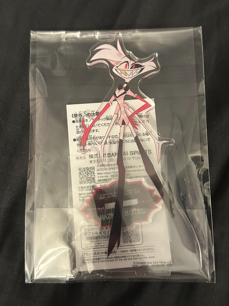 Official Hazbin Hotel Angel Dust Bandai Mini Acrylic Standee NEW