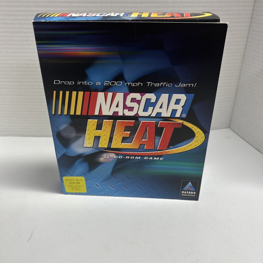 Vintage 2000 NASCAR HEAT For PC WIN 95/98 CD-ROM GAME, Manual, And Box