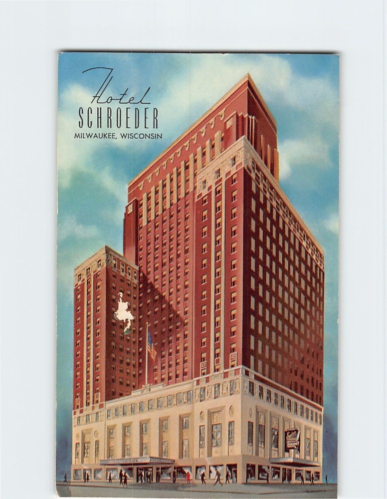 Postcard Hotel Schroeder Milwaukee Wisconsin USA