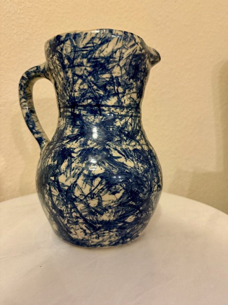 Rare Vintage Jerry Brown Pottery Pitcher Handmade 12/1995 Hamilton AL