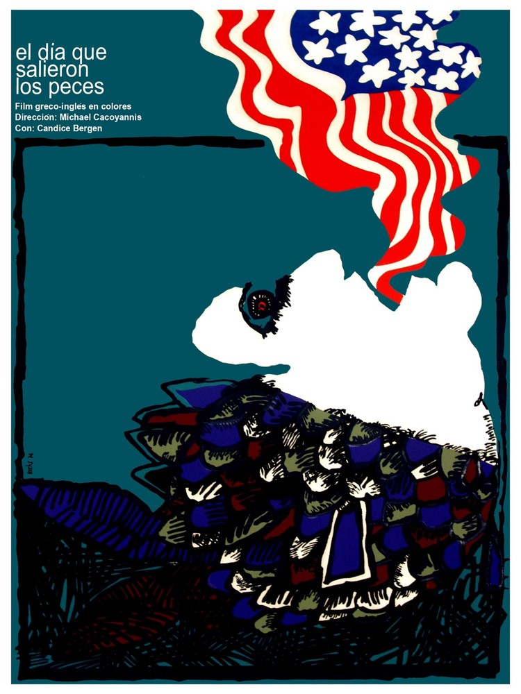 El dia que salieron los peces Decor Poster.Graphic Art Interior design. 3341