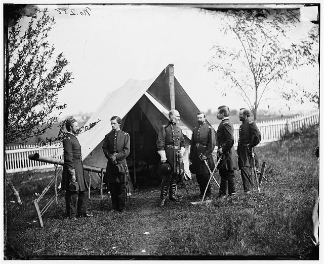 Photo:Culpeper Virginia Gen Marsena R Patrick Staff 1863 Civil War Camp