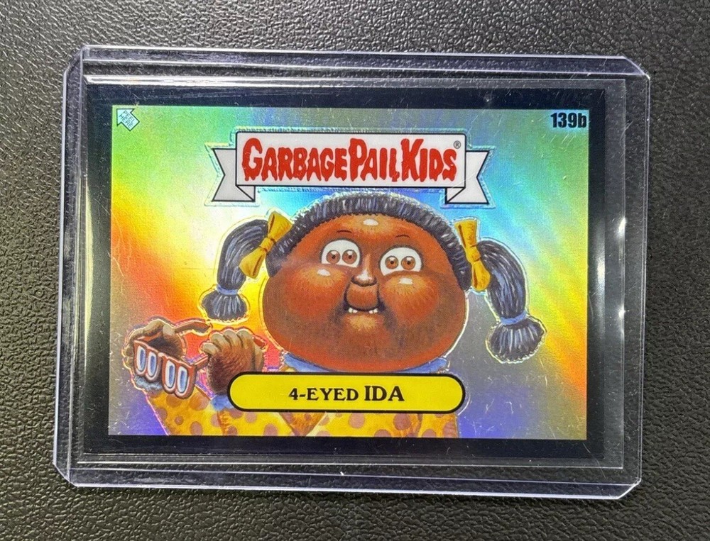2021 Garbage Pail Kids Chrome Series 4 Black Refractor 4-Eyed Ida 139b /99