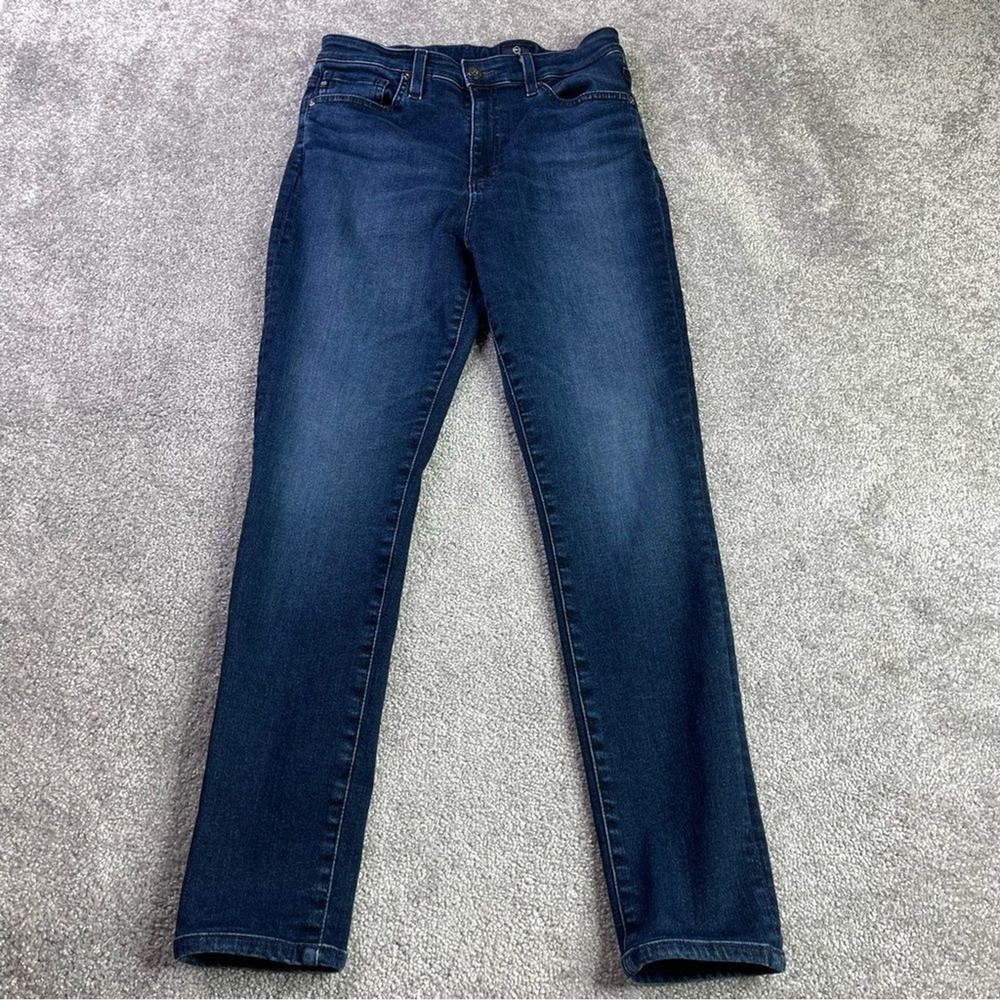 Ag Adriano Goldschmied Jeans Women’s 27* Blue Skinny High Rise Dark Denim Mila