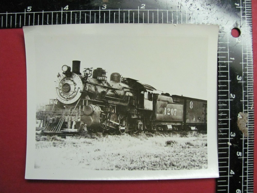 Atchison Topeka & Santa Fe Railroad Locomotive #1207B Photo Mixed Train At&Sf Rr