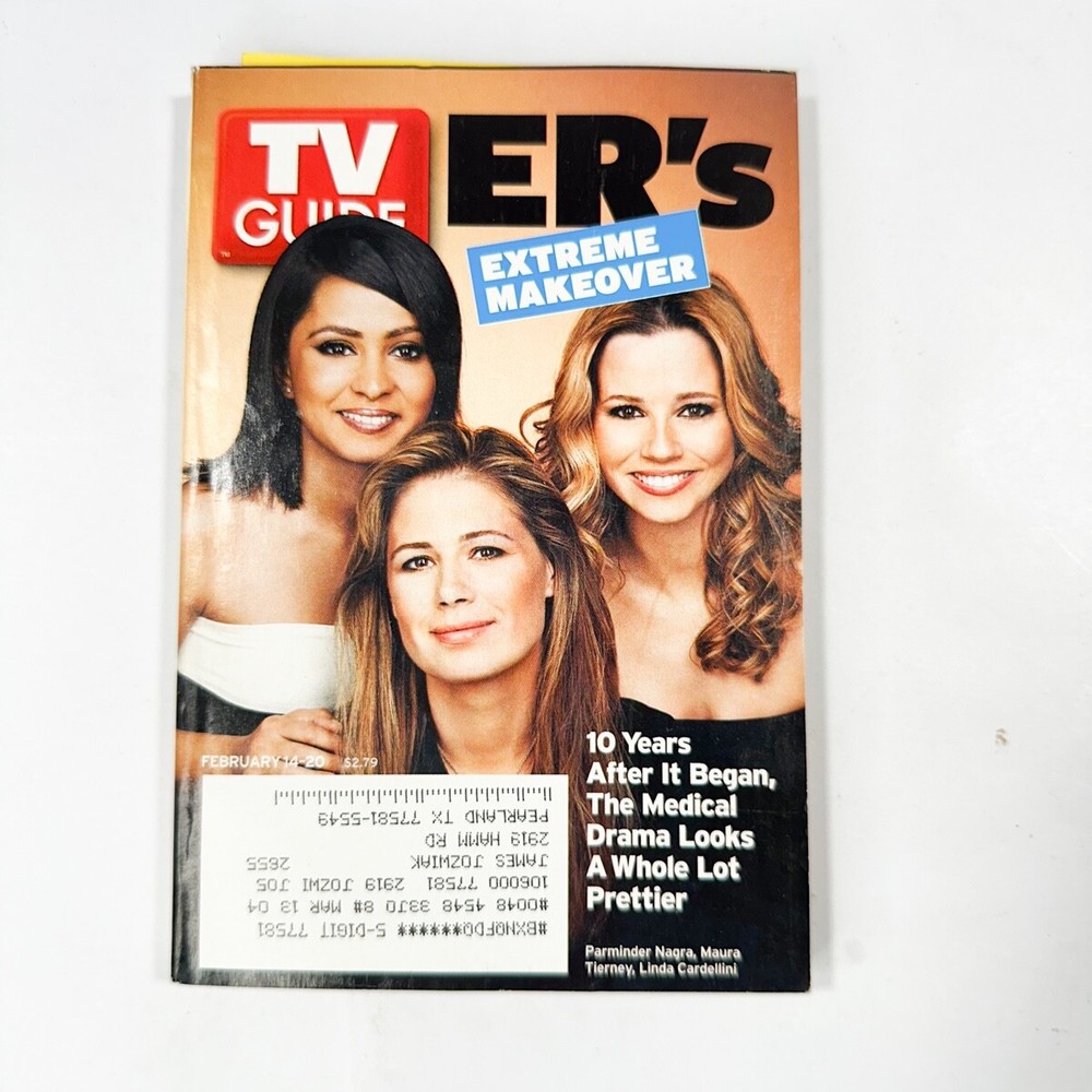 TV Guide Magazine - Feb. 14-20, 2004 - Women of ER, Maura Tierney, Nascar 2004