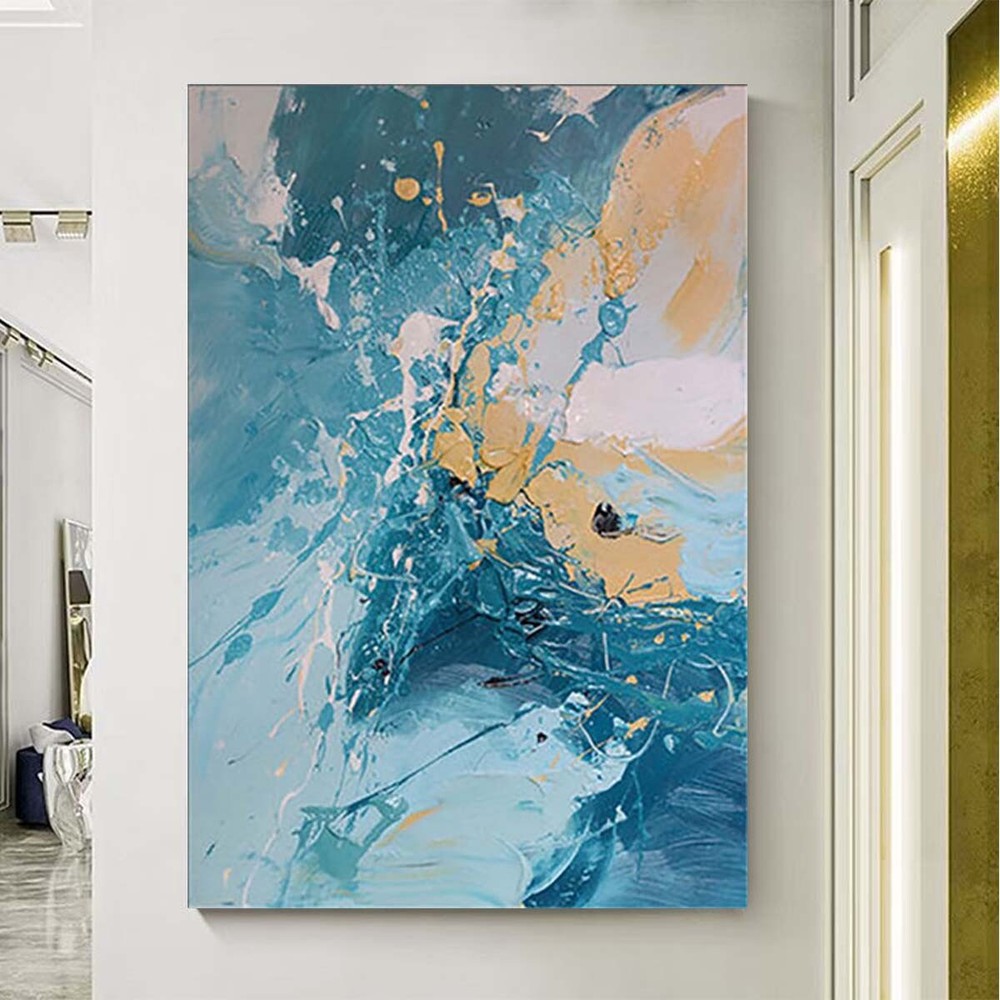 Unique Hand Painted Art Oil Painting Modern Abstract Wall Canvas Poster Room