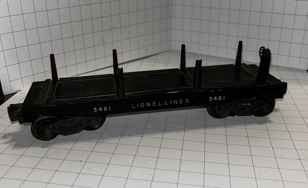 LIONEL O Gauge #3461  Automatic lumber Log Dump  Car