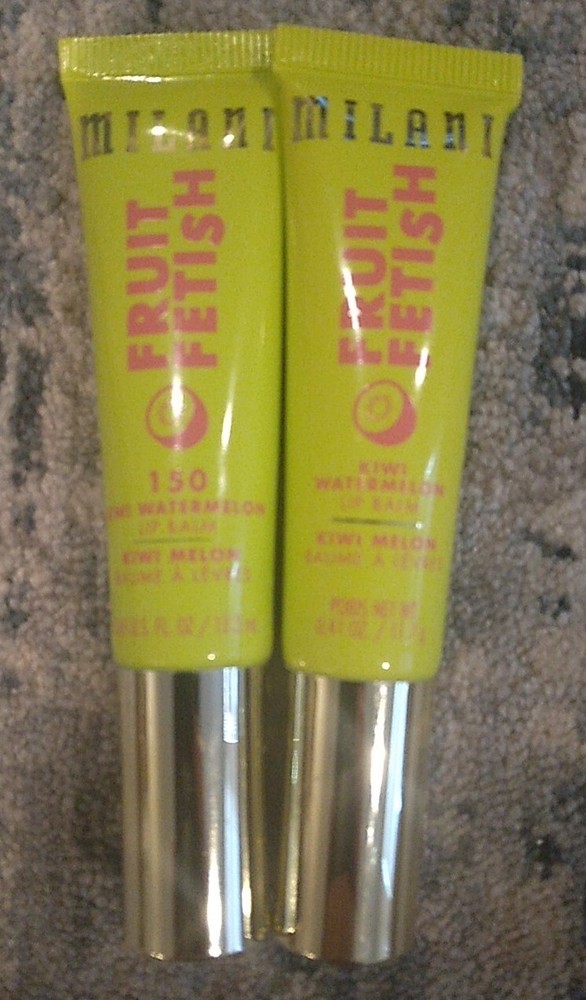 2 Pack Milani Fruit Fetish Lip Balm in Kiwi Watermelon, 0.41 Oz Each