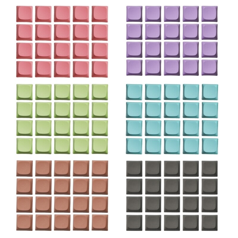 20-Pack XDA Profile 1U Blank Keycaps for Mechanical Keyboards No Print Smooth Matte Finish